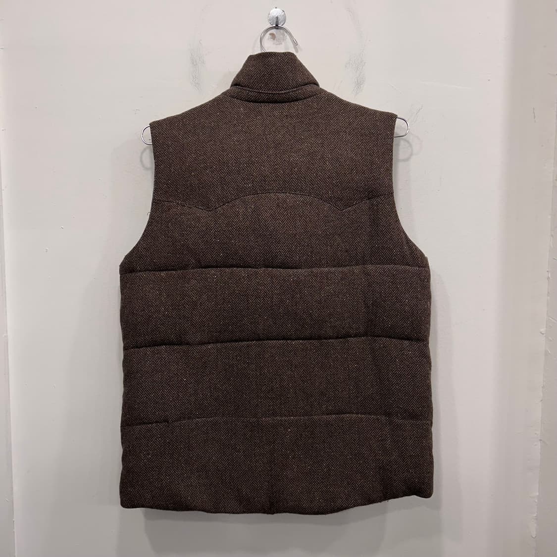 TOT 울 해링본 포켓 누빔 패딩 베스트 상품이미지5