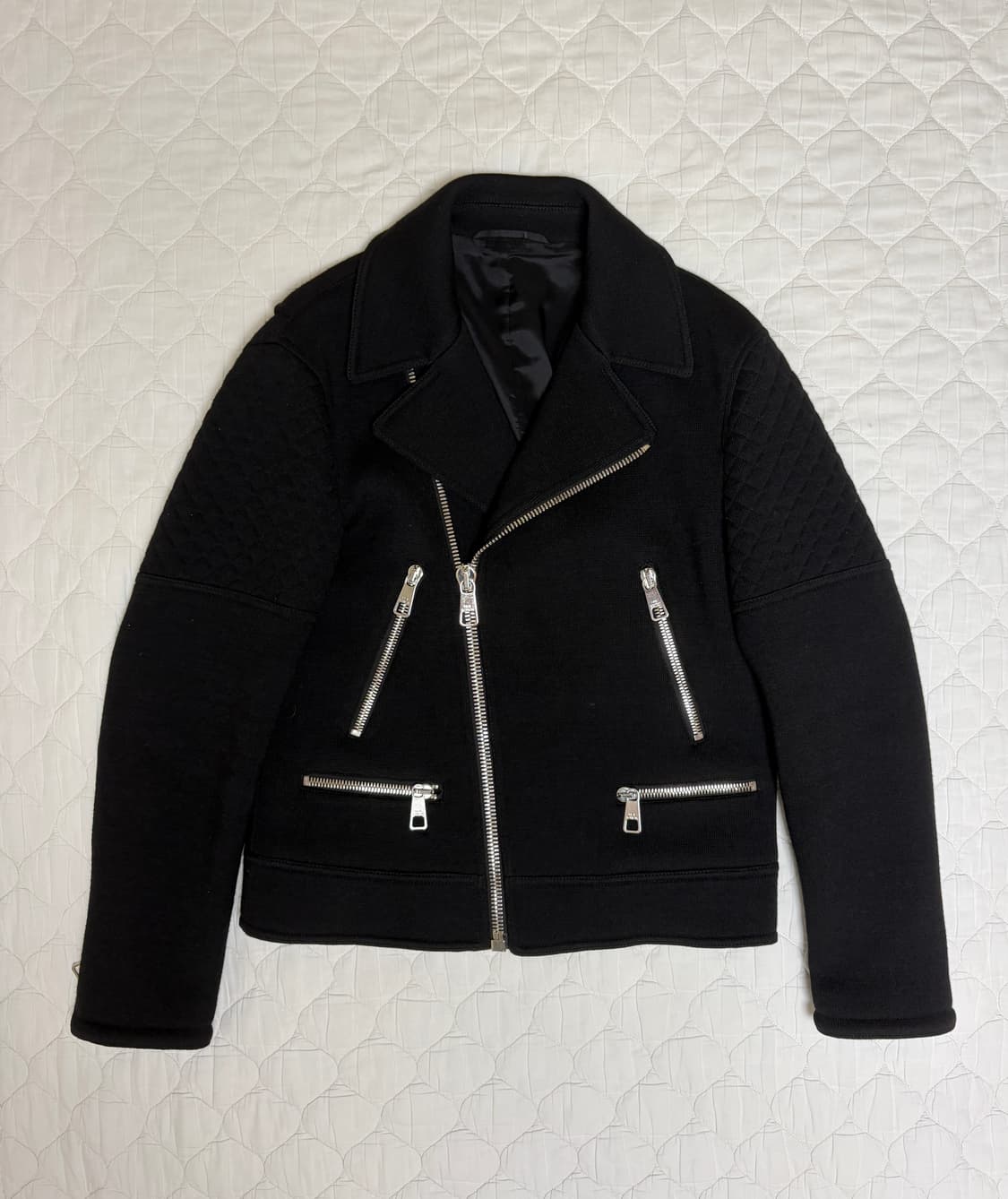 닐바렛 슬림 울 바이커 자켓 상품이미지1