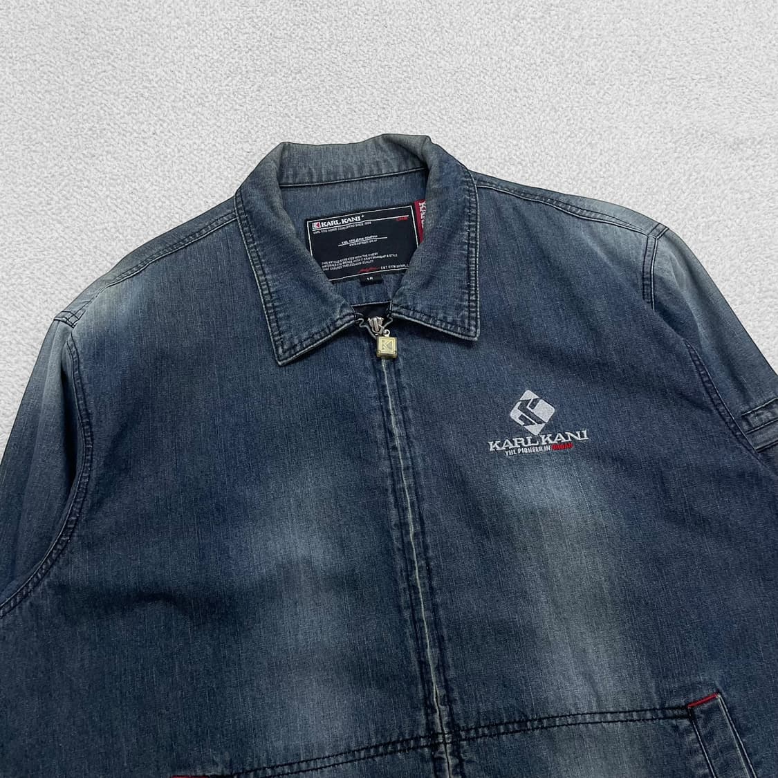 칼카니 90s 올드스쿨 워시드 데님 집업 자켓 상품이미지2