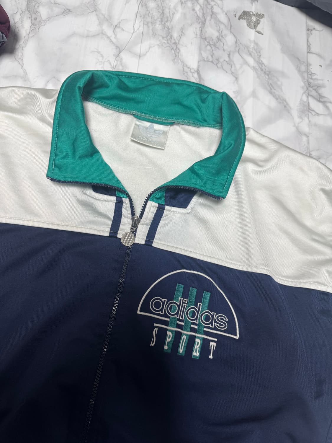 XXL 대장 아디다스 삼선 빅로고 90s 트레이닝 져지 자켓 상품이미지7