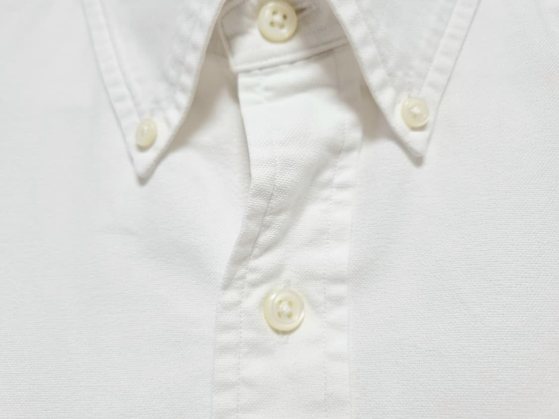 남성 폴로 화이트 흰색 옥스퍼드 긴팔 남방 셔츠 옥스포드 상품이미지6