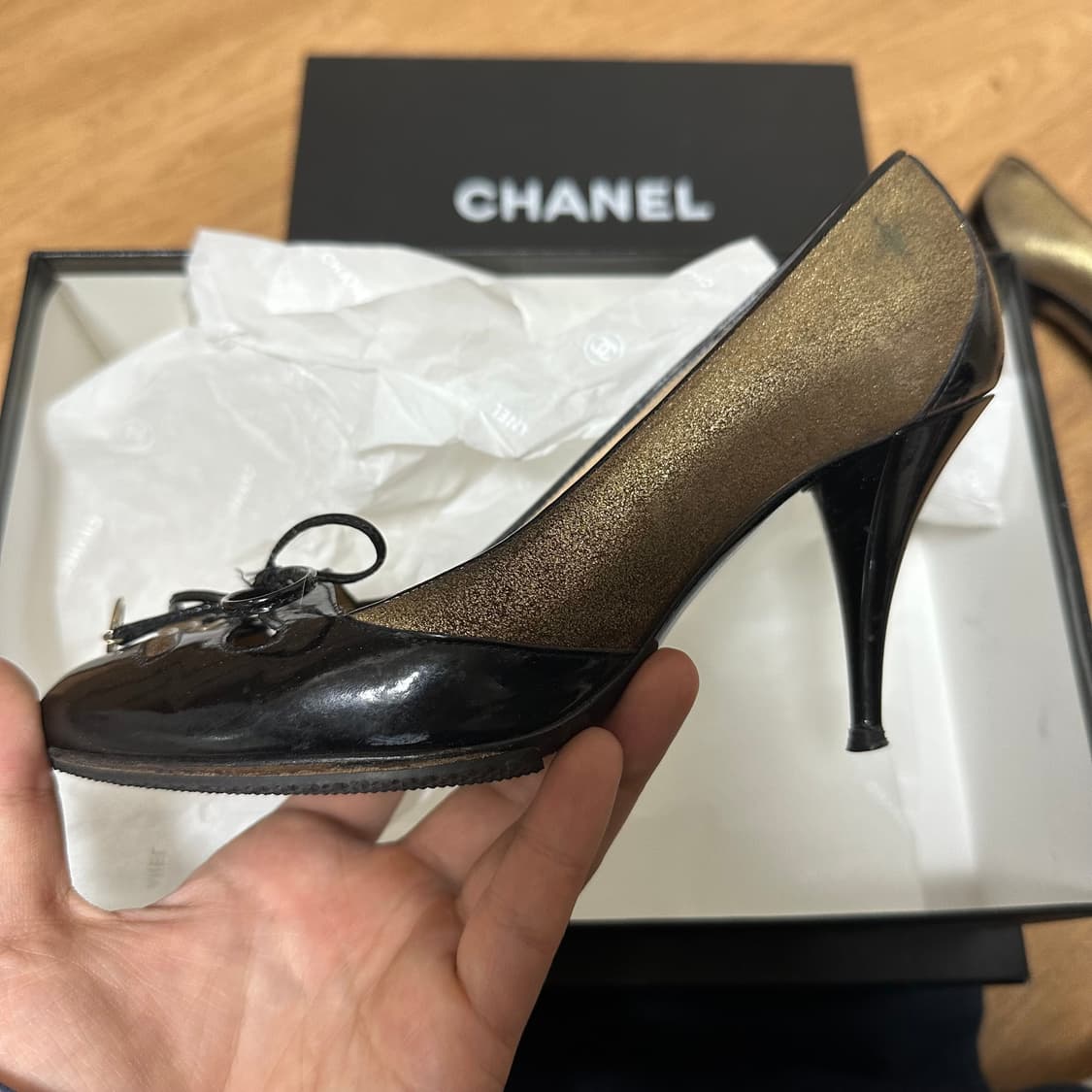 샤넬 로고 컬랙션 힐 35 박스 풀 상품이미지1