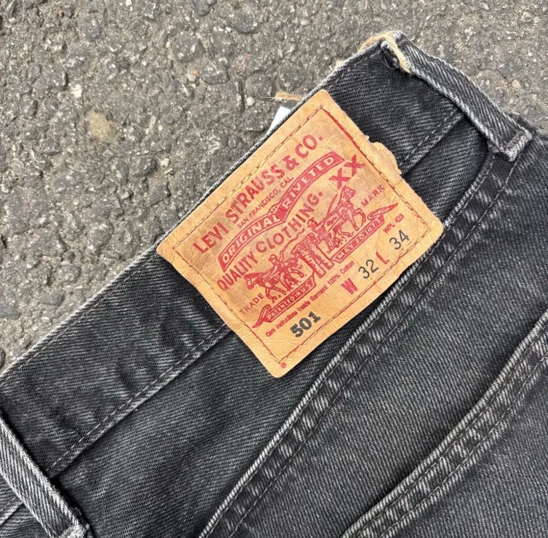 리바이스 w32 흑청  상품이미지5