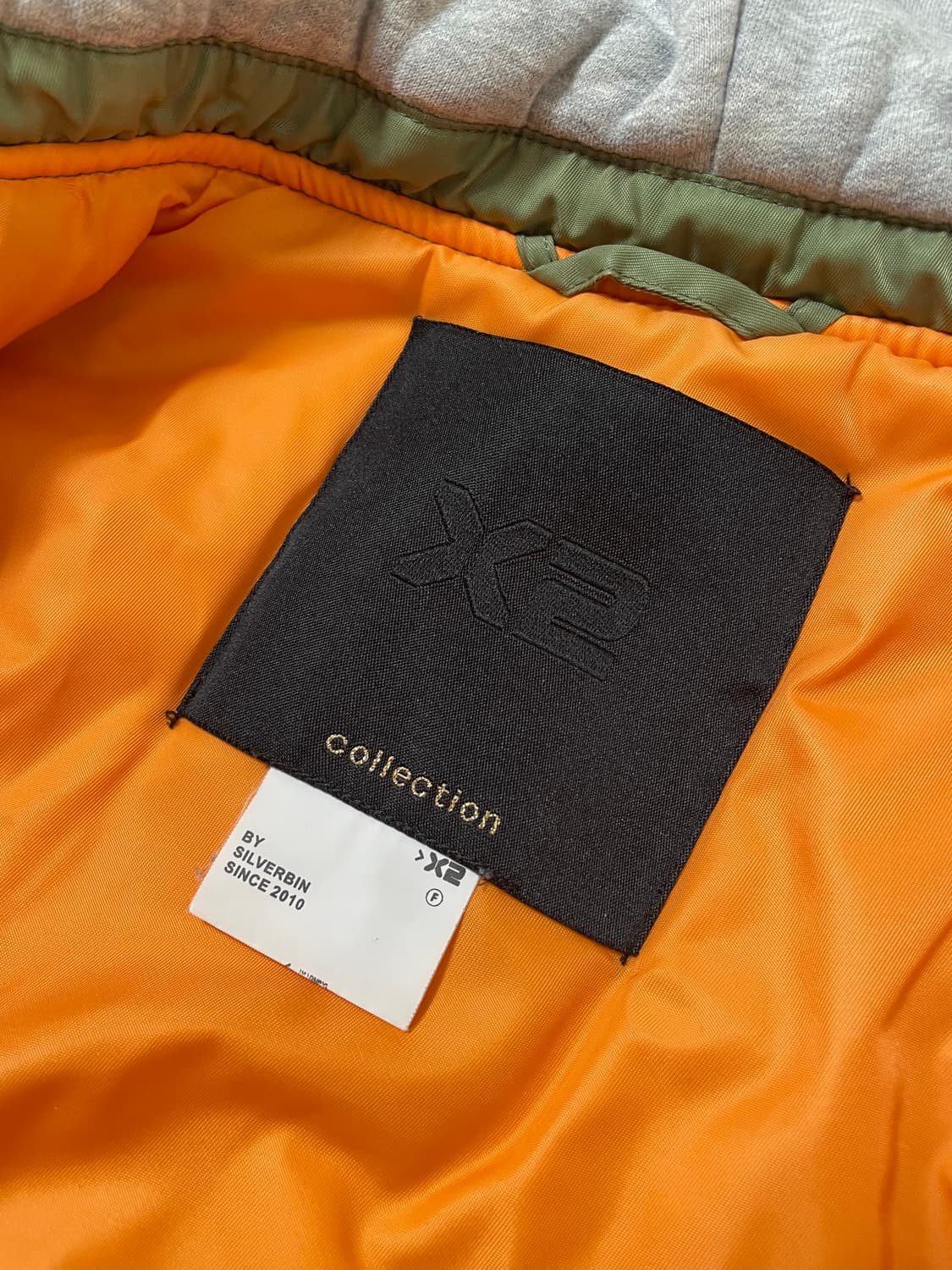 빈티지9. x2 밀리터리 파카 항공점퍼 셔링 포인트 카키 후드 상품이미지4