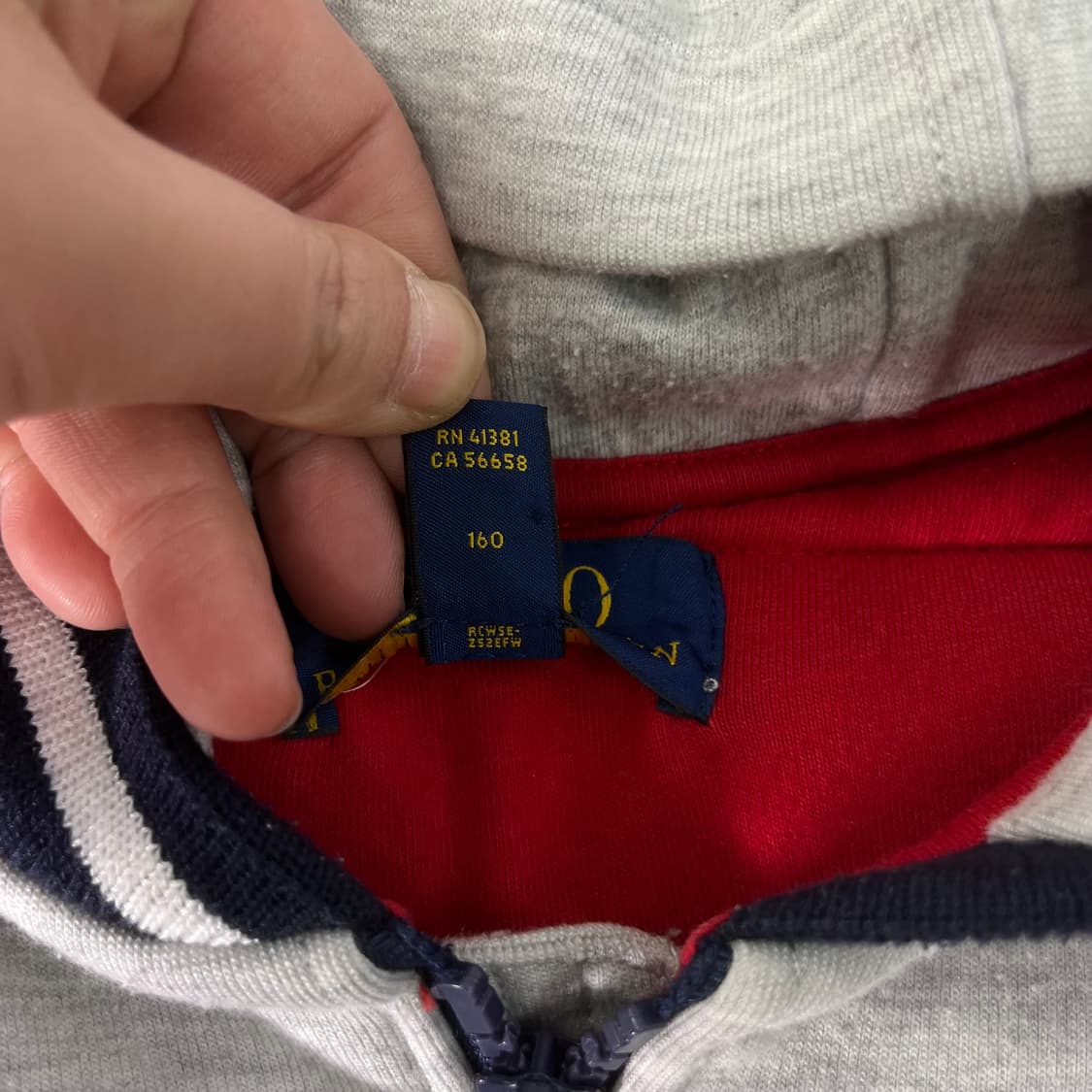 W95 폴로 랄프로렌 투톤 패디드 후드집업 상품이미지6