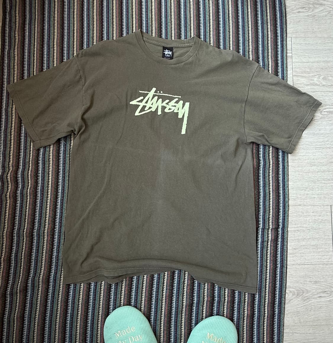 00s 올드 스투시 스탁로고 반팔 티셔츠 상품이미지2