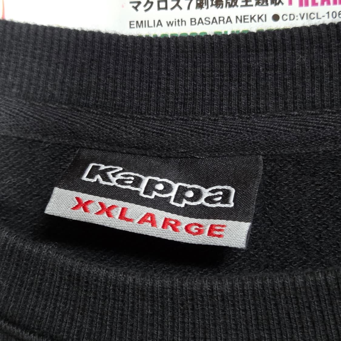 카파 올드스쿨 블루 자수 블랙 맨투맨 상품이미지9