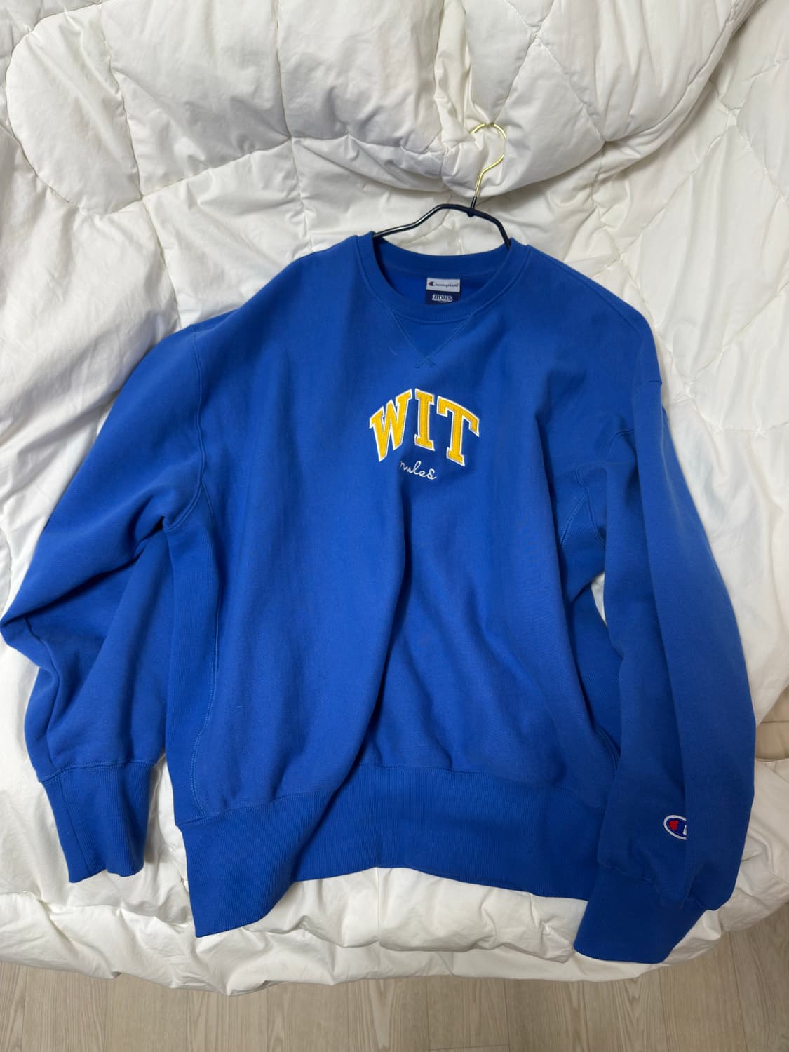 빠더너스 챔피온 WIT 블루 맨투맨 티셔츠 XL 상품이미지2