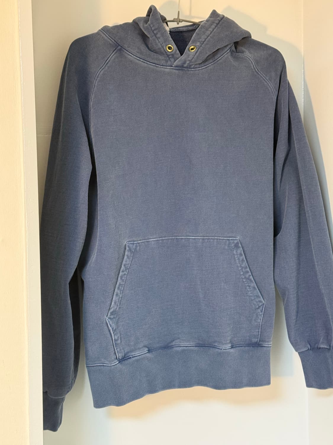 빈티지 워싱 블루 후드티 상품이미지1