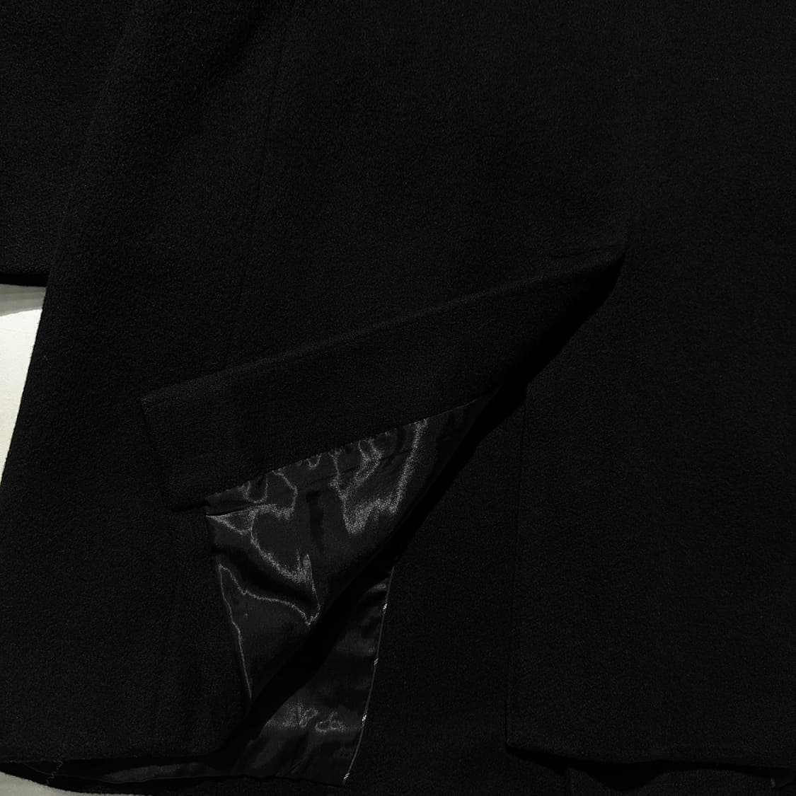 존 바바토스 캐시미어 100% 싱글 코트 블랙 상품이미지5