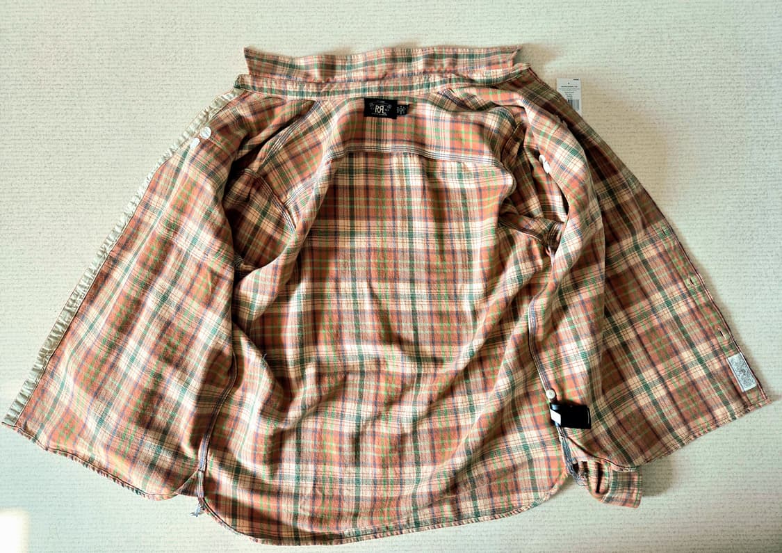 RRL 플래드 트윌코튼 캠프셔츠  상품이미지5