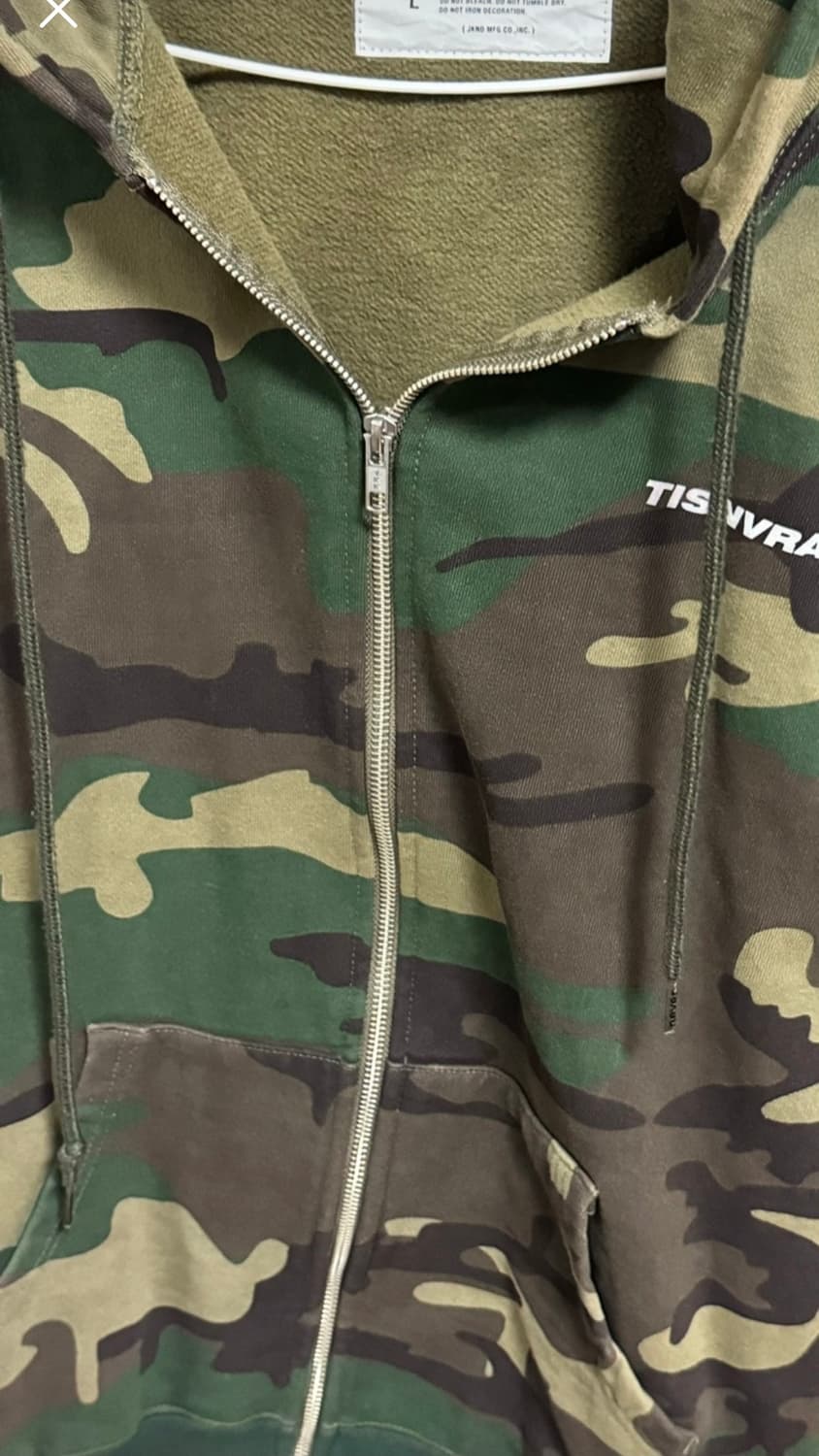 디스이즈네버댓 카모 후드집업 L 상품이미지2
