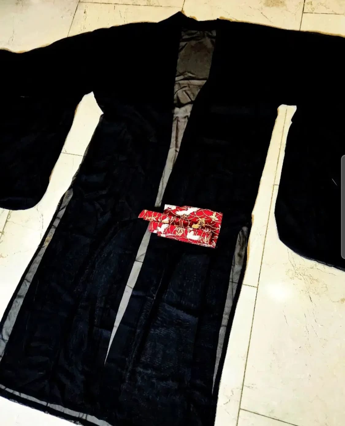 빈티지 동양풍 패션 허리띠 (금실 학 무늬) 상품이미지3