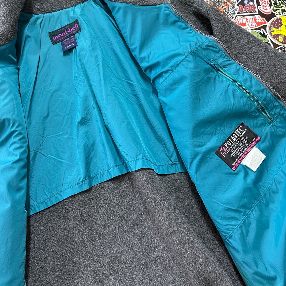 90s 몽벨 일판 폴라텍 후리스 자켓 S 상품이미지5