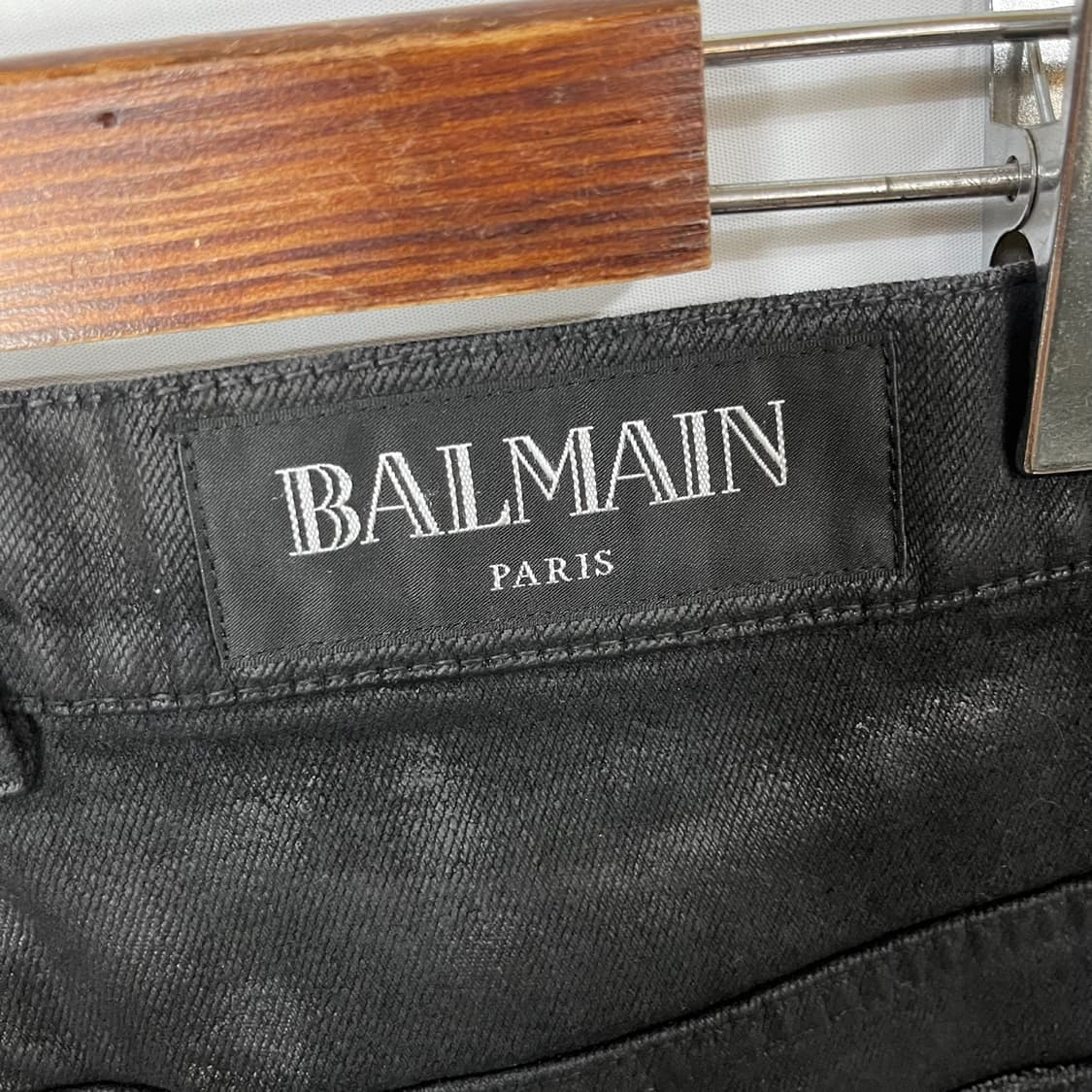 [Balmain] 발망 왁스코팅 바이커 데님팬츠 상품이미지4