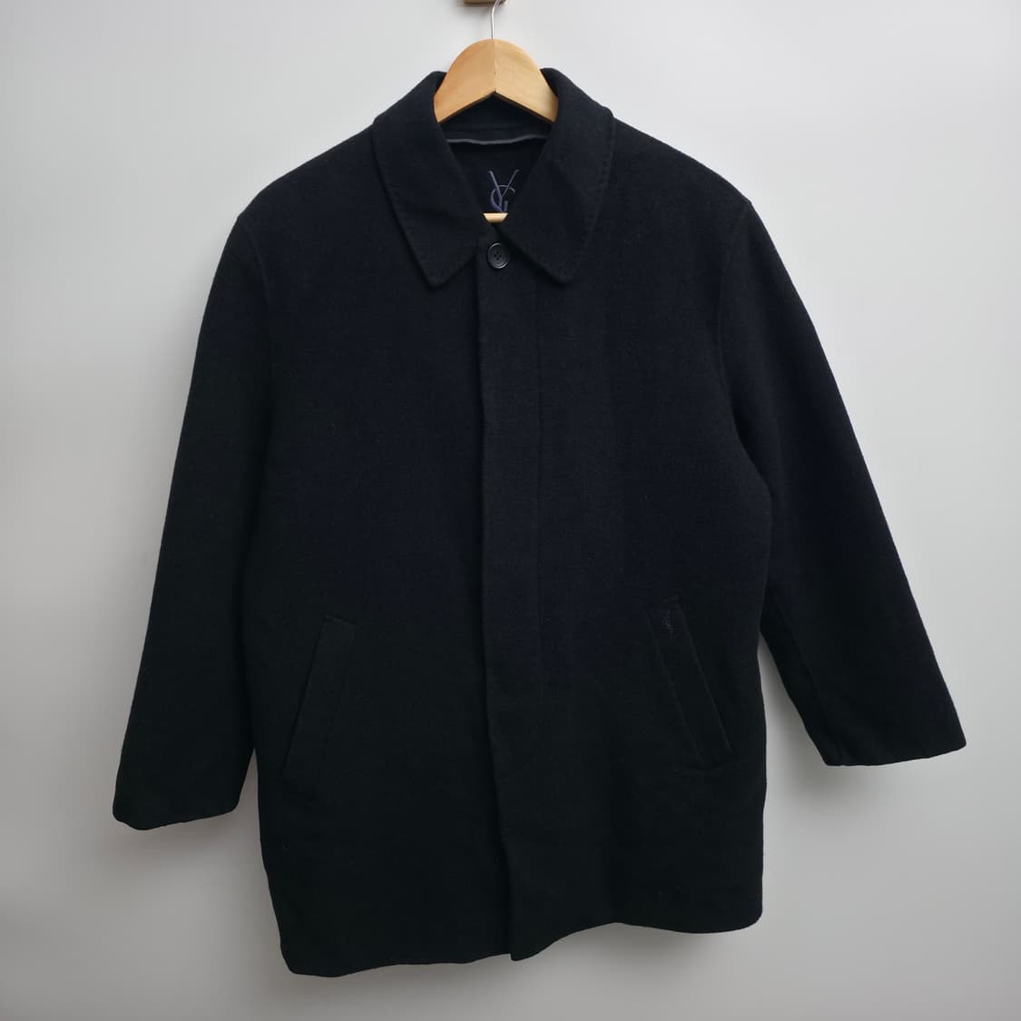 [M] 입생로랑 블랙 울 코트 상품이미지1
