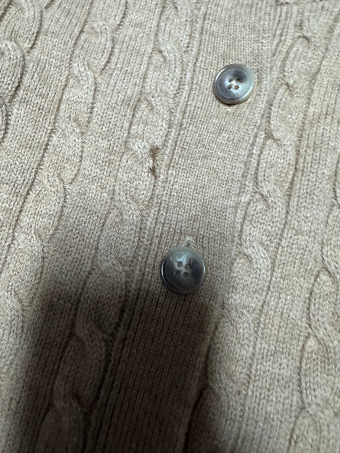 국내정품!! 여성 타미힐피거 라운드넥 케이블 가디건 Xs 상품이미지5