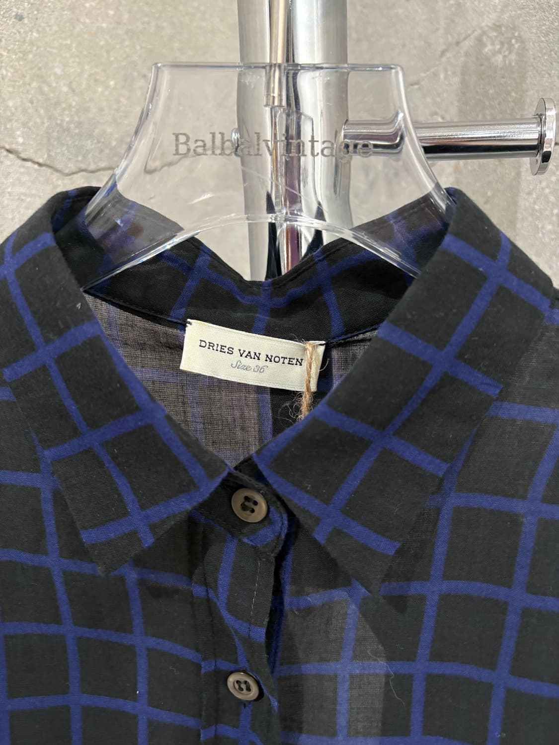 드리스 반 노튼 체크 셔츠  상품이미지4