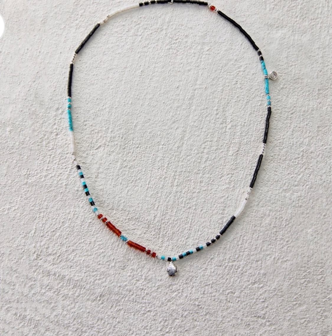 Ensage 윈드 트레일 멀티스톤 네크리스 상품이미지2