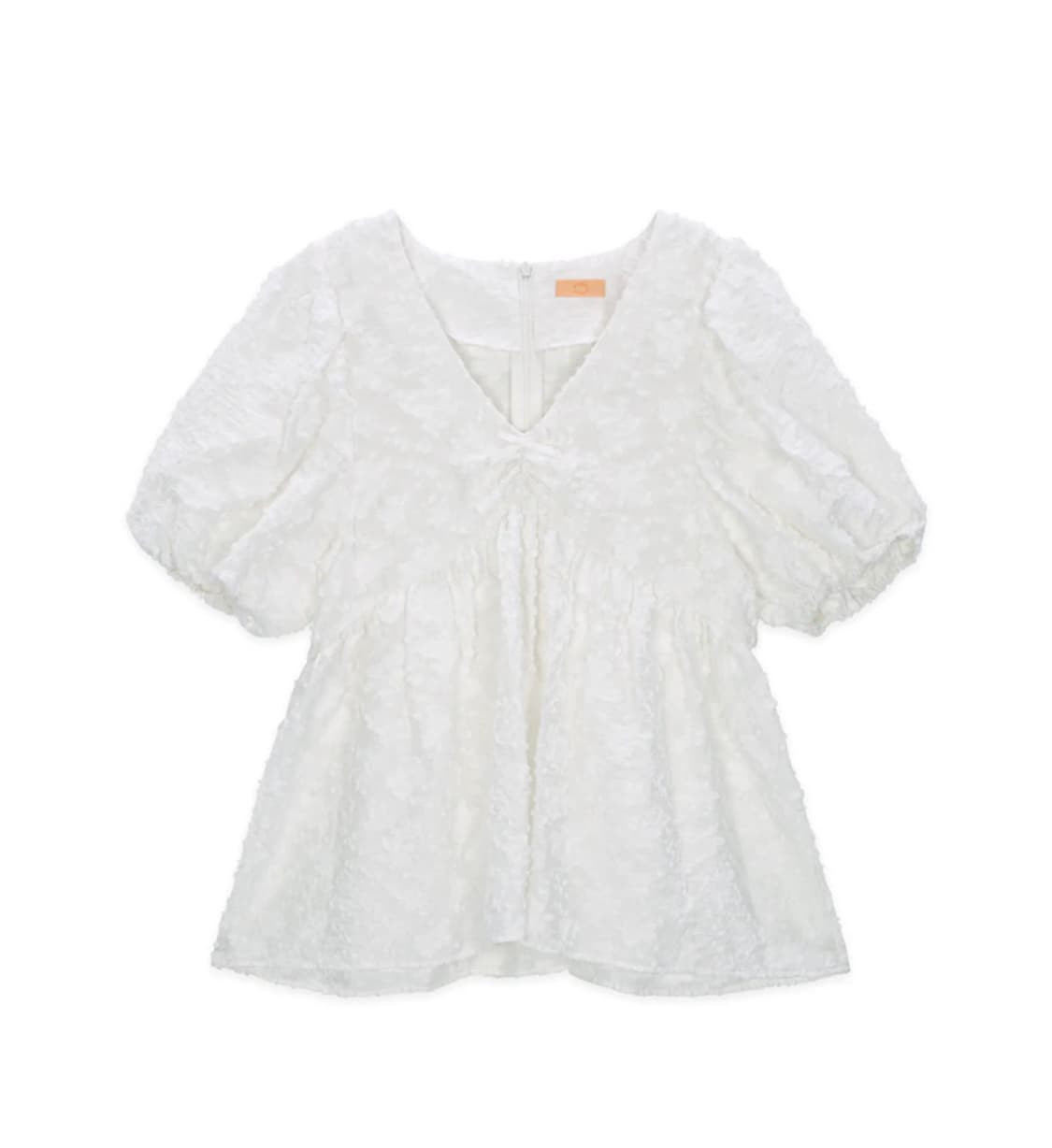 Sinoon 시눈 자카드 리본 반팔블라우스 상품이미지1