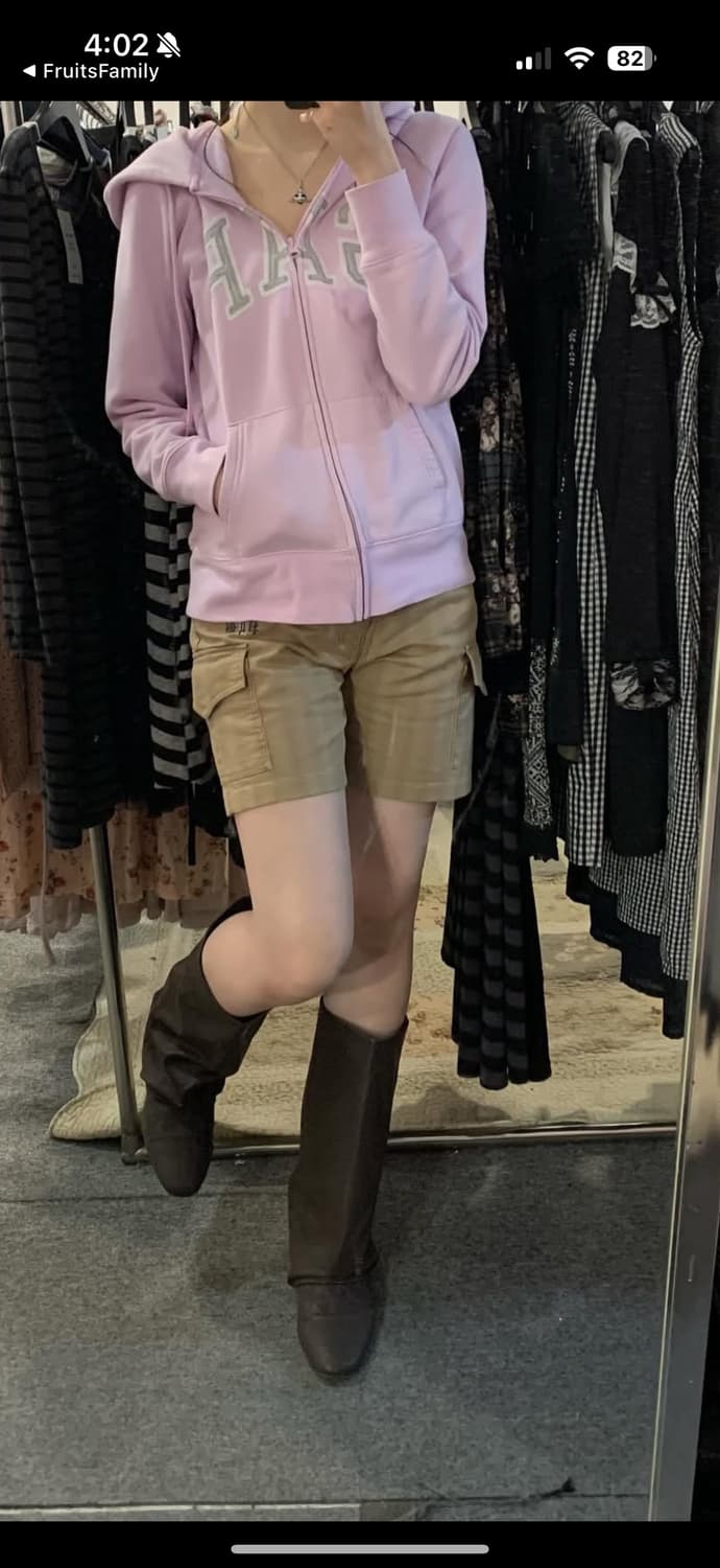 연보라 갭후드집업 상품이미지1