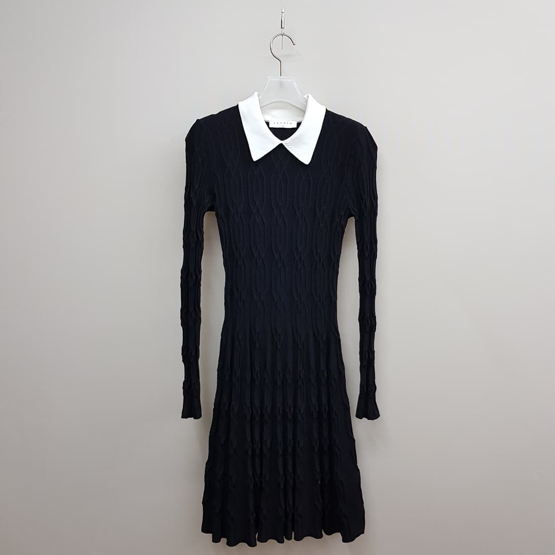 산드로 Sandro  카라 배색 케이블 니트 원피스 2사이즈 상품이미지2