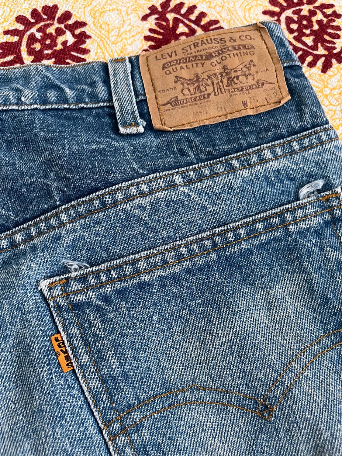 [36X32] 80s 빈티지 리바이스 517 오렌지탭 상품이미지10