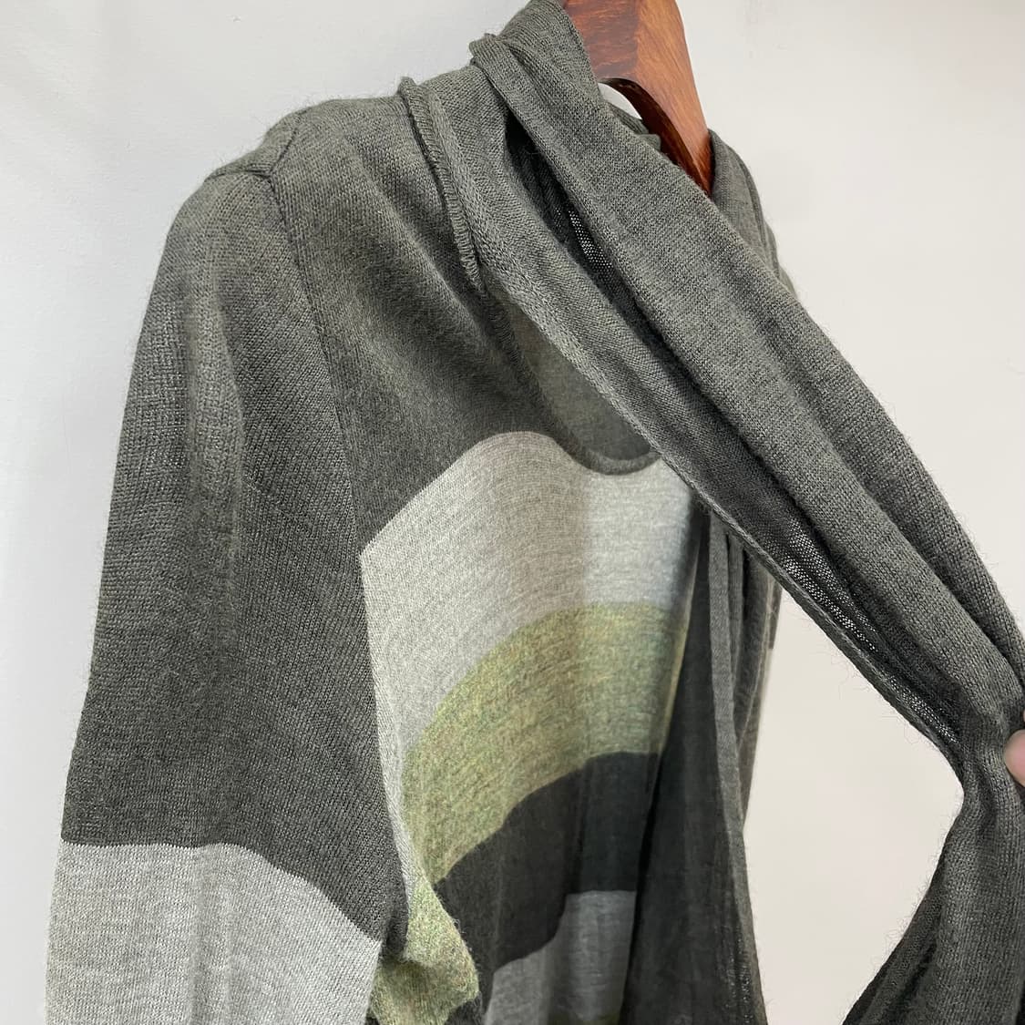 Cest moojeu 초코나무숲 긴팔 니트 원피스 레이어딩 머플러 겸  상품이미지4