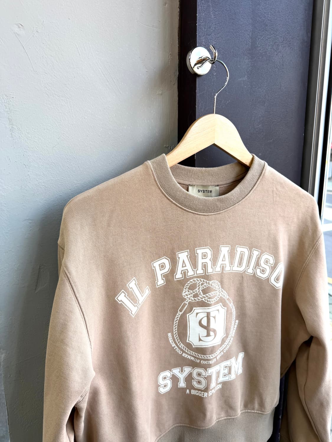 F/ 시스템 21-22FW 프린팅 로고 맨투맨 상품이미지3