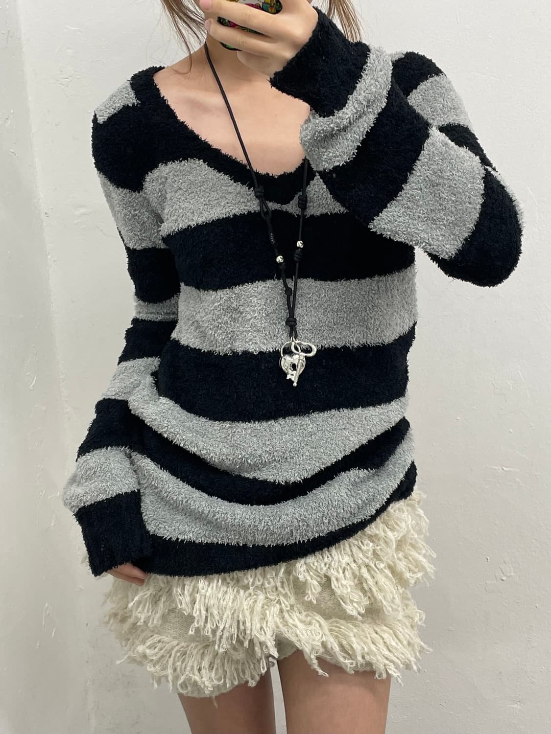 펑크 스트라이프 니트 상품이미지6