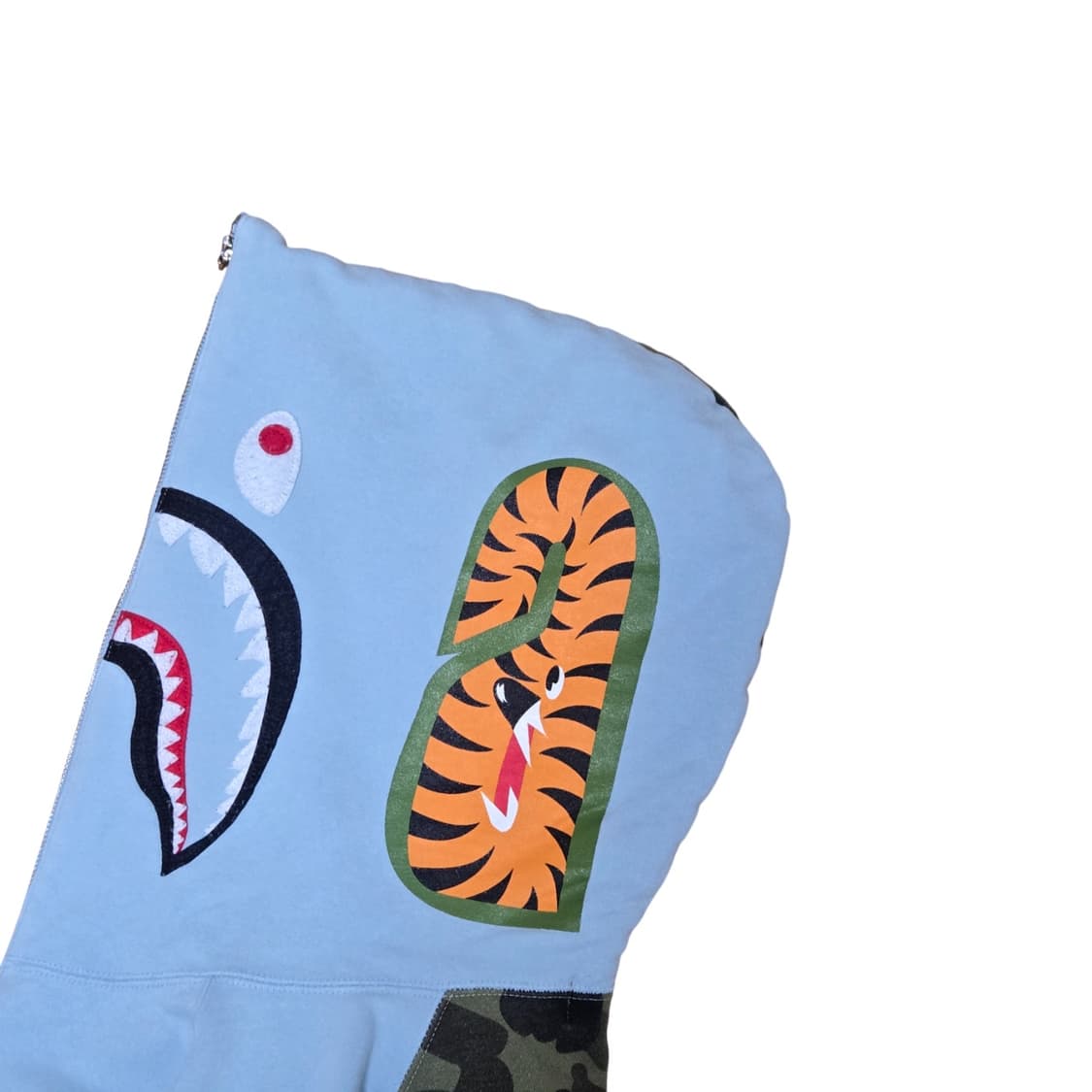 베이프 샤크 쿼터 집업 후드 상품이미지5