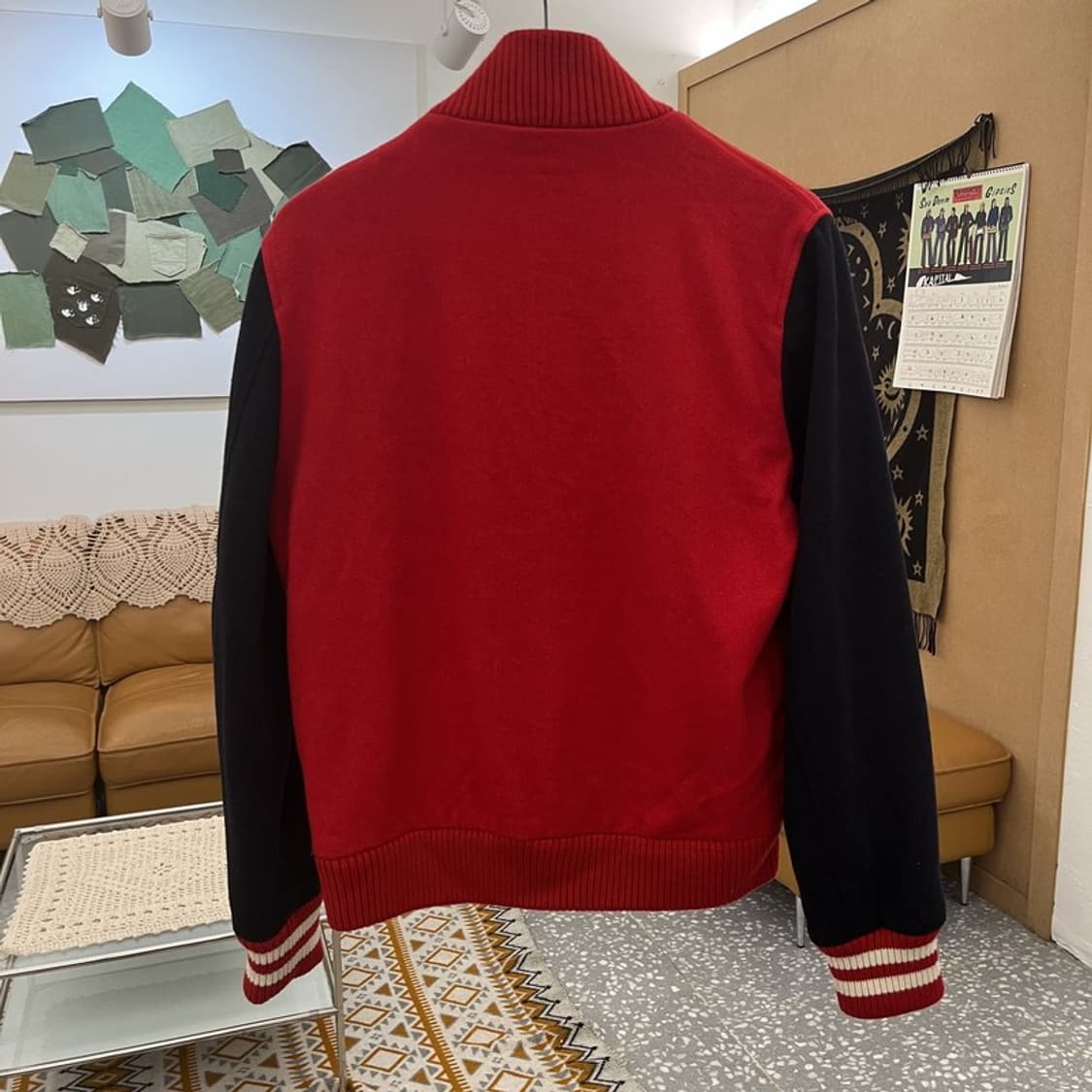 라코스테 올드스쿨 레트로 00's 울 바시티 자켓 48 C10867 상품이미지4