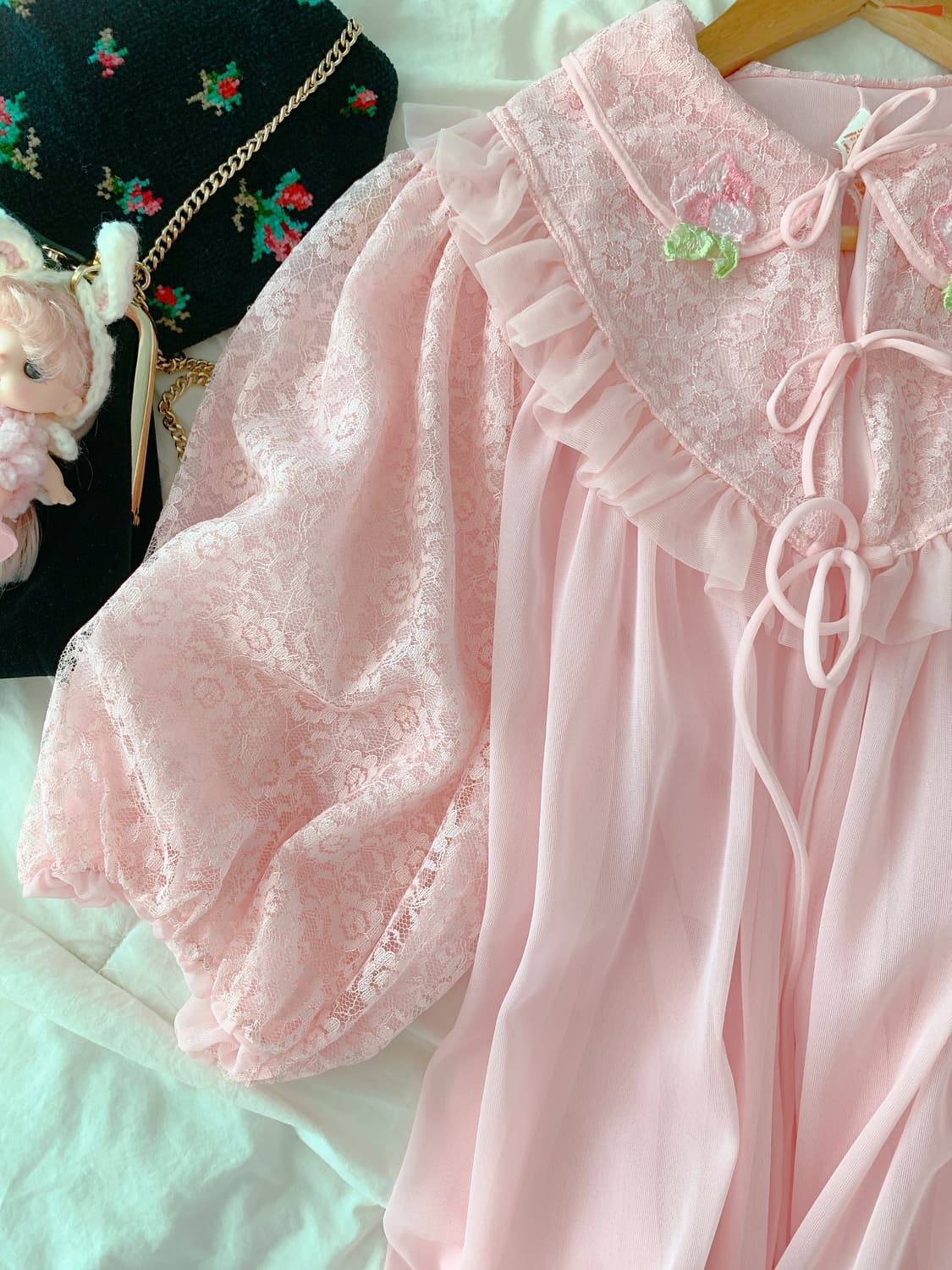 빈티지 파자마 나이트드레스 미국빈티지 빈티지로브 상품이미지1