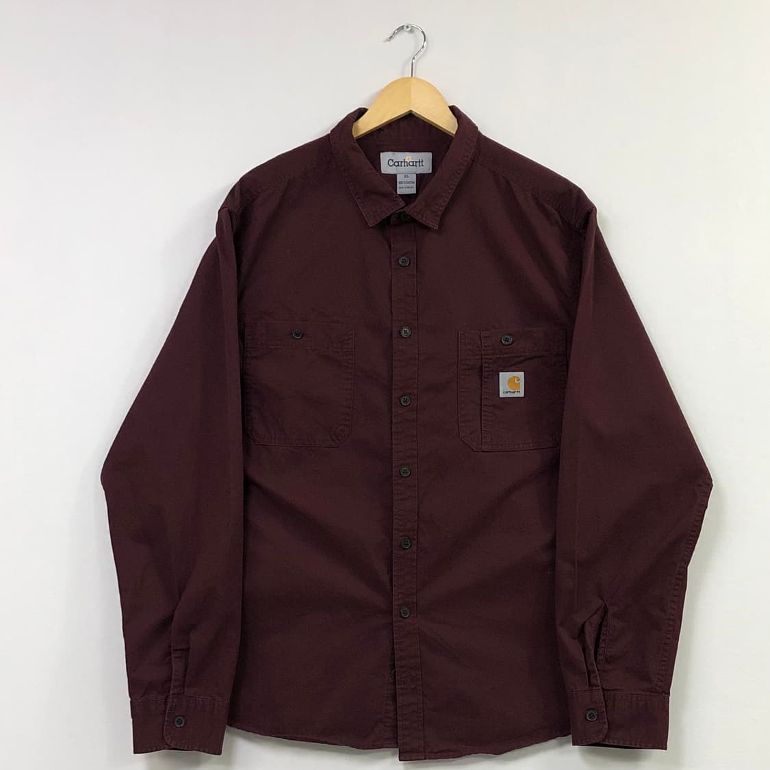 XL 칼하트 버건디 워크 셔츠 상품이미지2