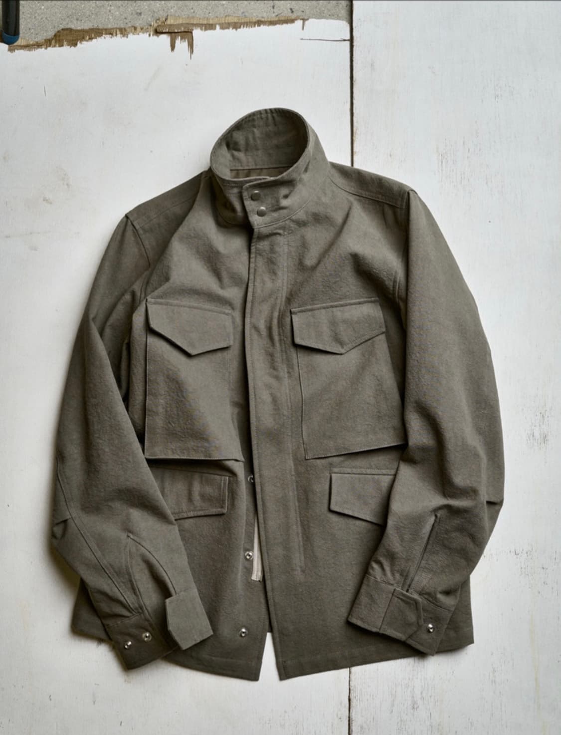 모노프리베 Textured M65 자켓 washed olive 상품이미지1