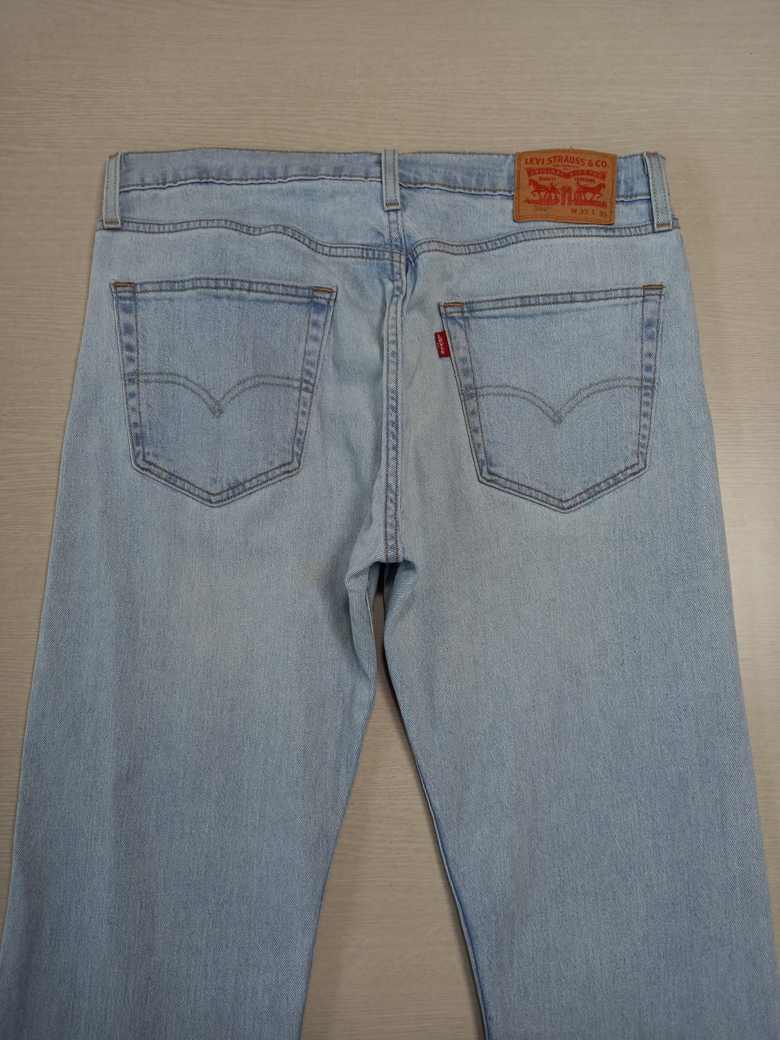 33 리바이스502 워싱스판 슬림일자 연청 33-458 상품이미지4