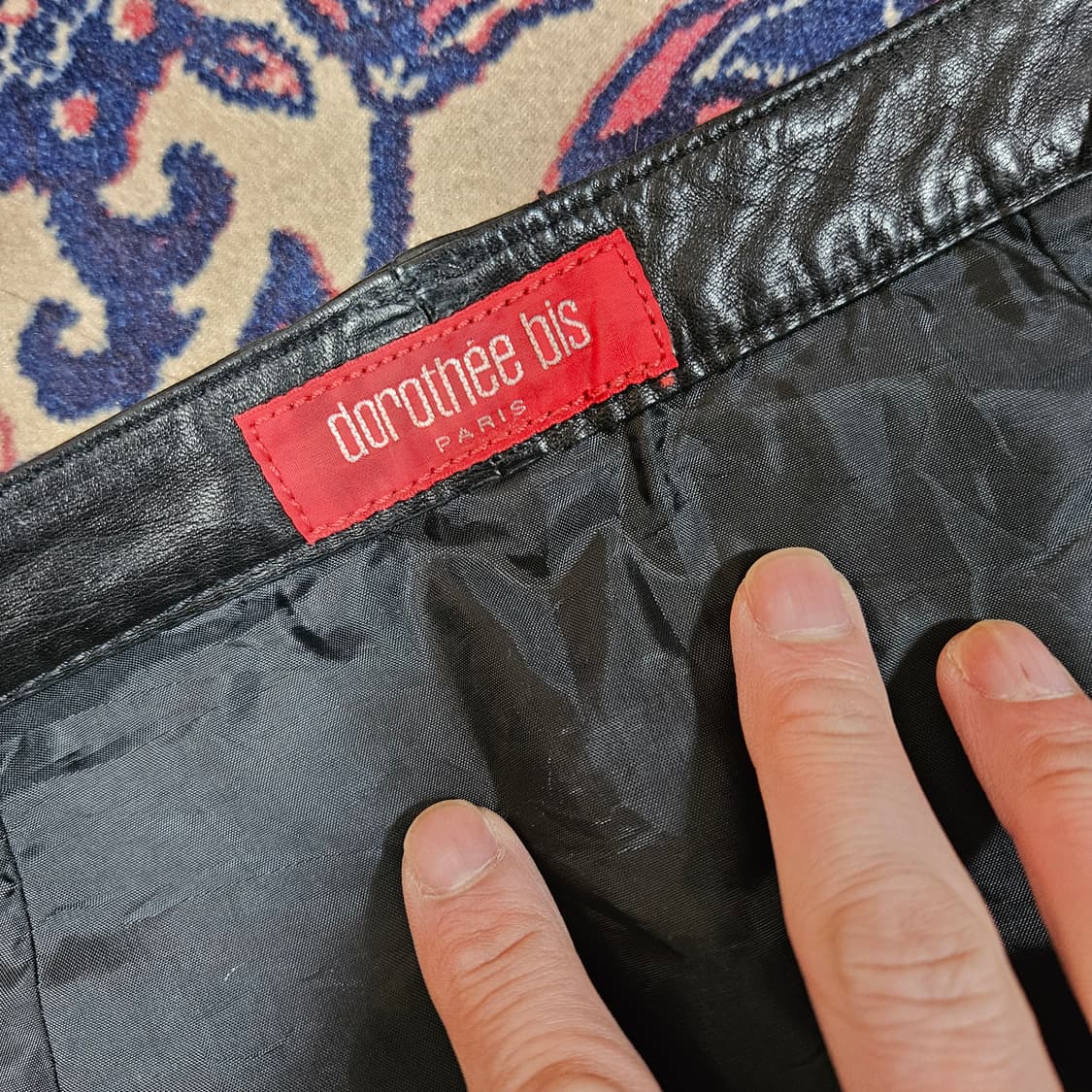 Dorothée Bis 90's 빈티지 빈램스킨 스터드 스커트 상품이미지8