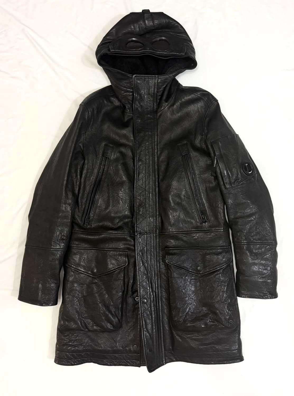 cp컴퍼니 레더코트 가죽코트 상품이미지1