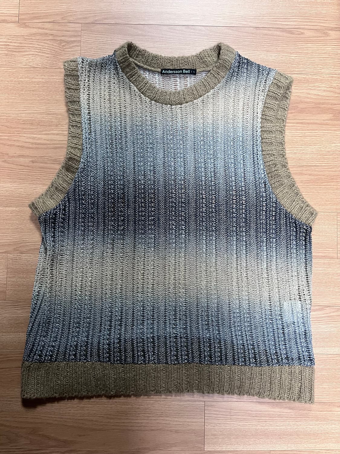 앤더슨벨 유니섹스 컷 앤 소운 니트 베스트 XL 상품이미지1