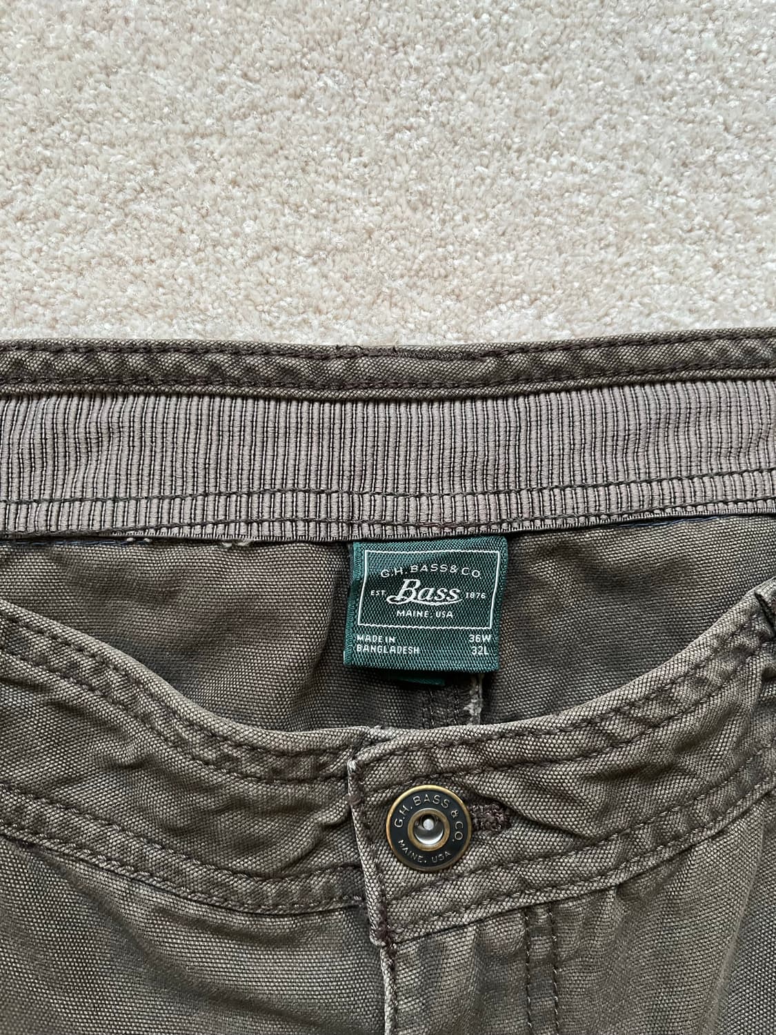G.H. Bass & Co. 헤리티지 워크 팬츠 (31-36) 상품이미지4