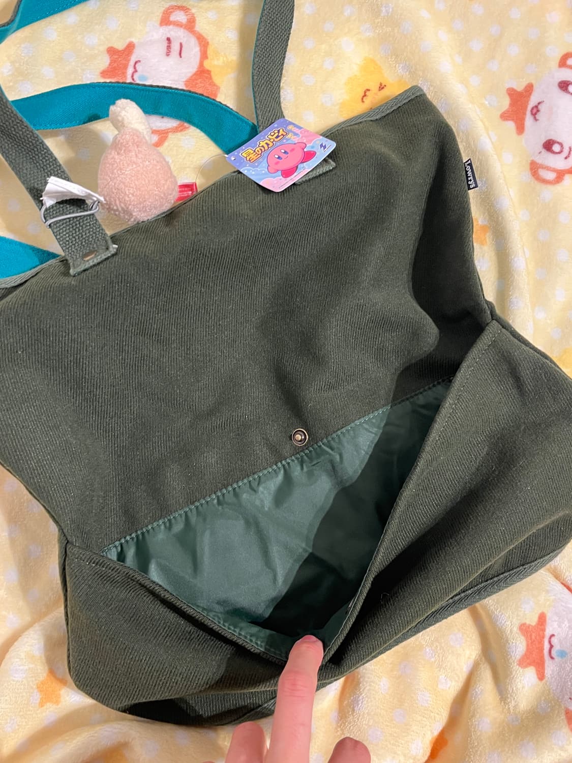 카키 핸드백 ⭐️ 상품이미지5