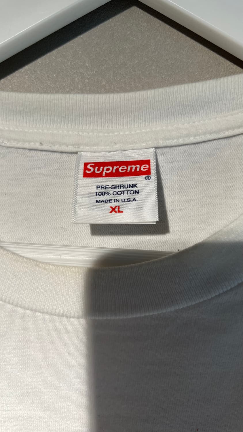 SUPREME 슈프림 화이트 티셔츠 XL 상품이미지3