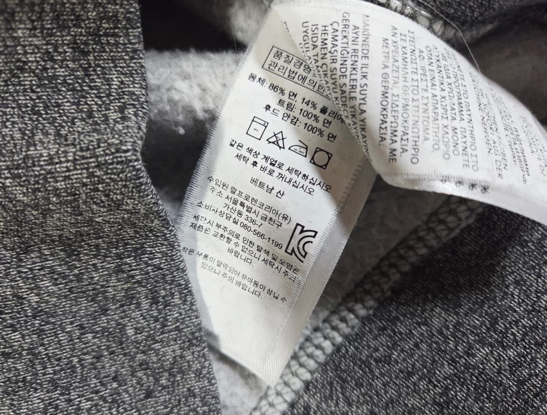 폴로 랄프로렌 차콜 그레이 풀집업 후드집업
 상품이미지5