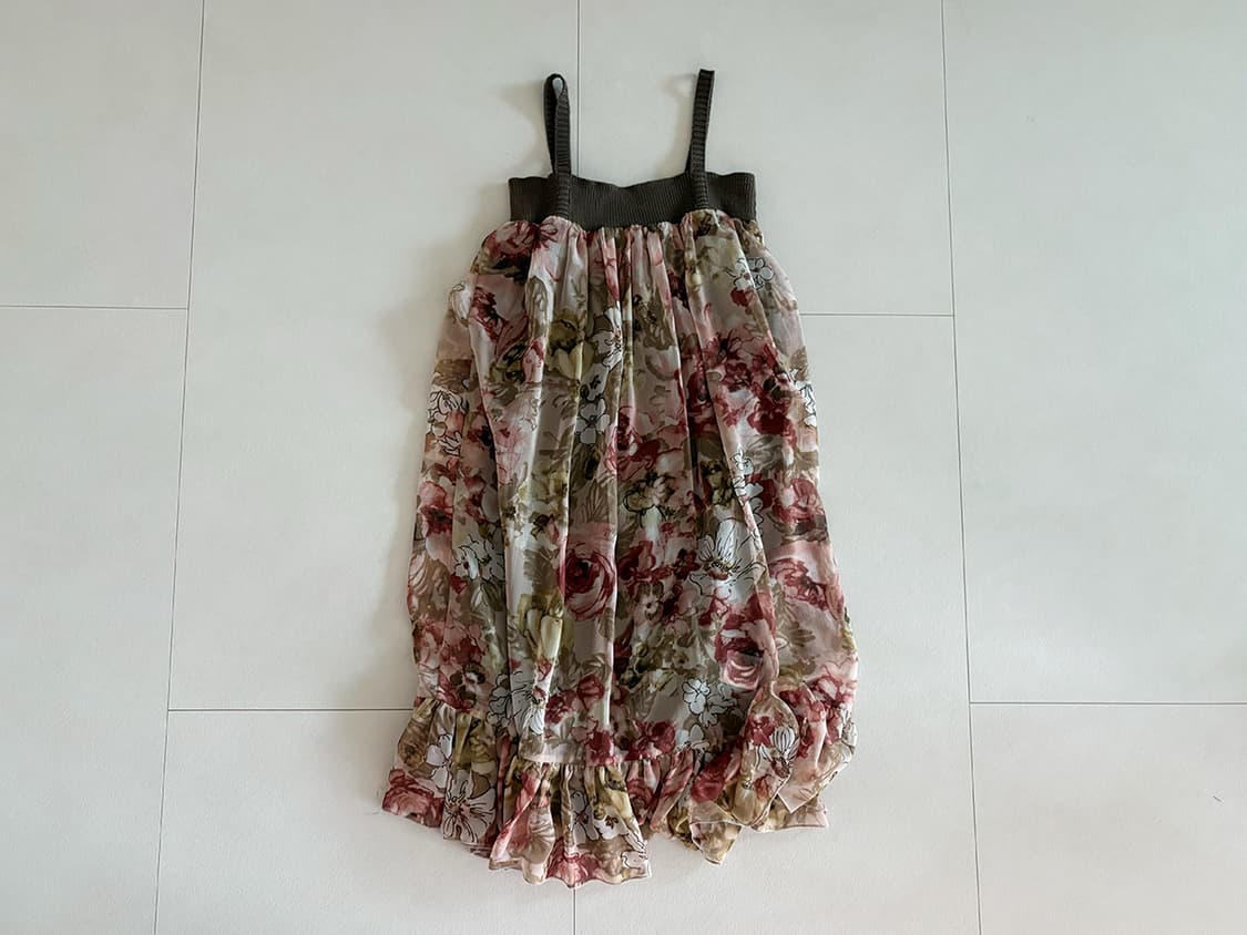 vintage rose chiffon dress 상품이미지2