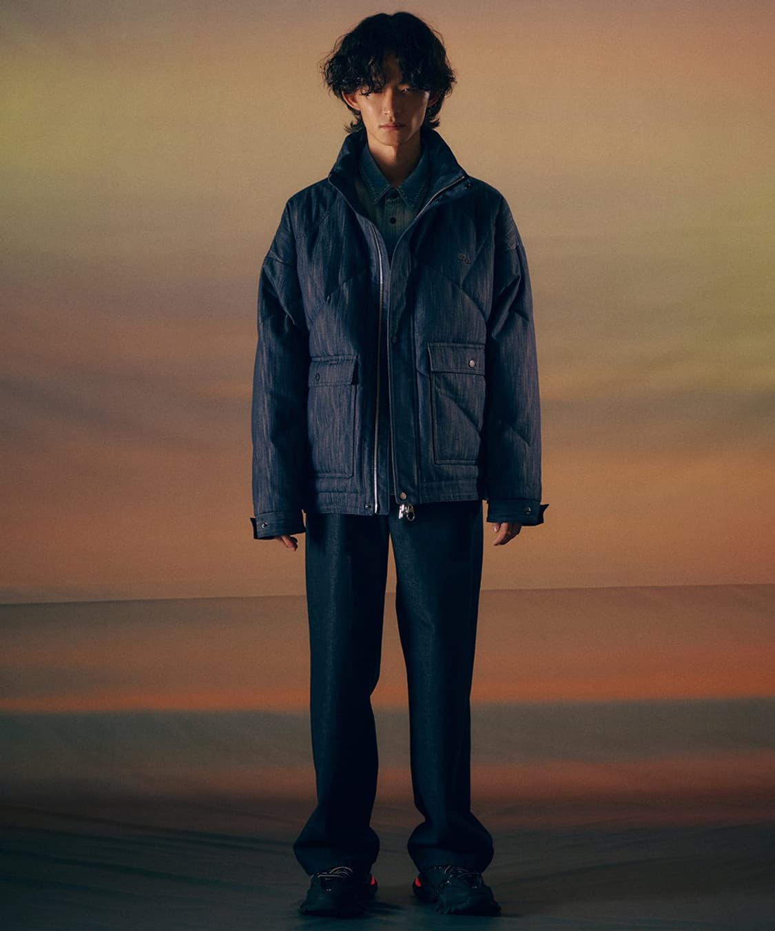 [새상품] 조우 CHOWOO 데님 다운 자켓 패딩 상품이미지2