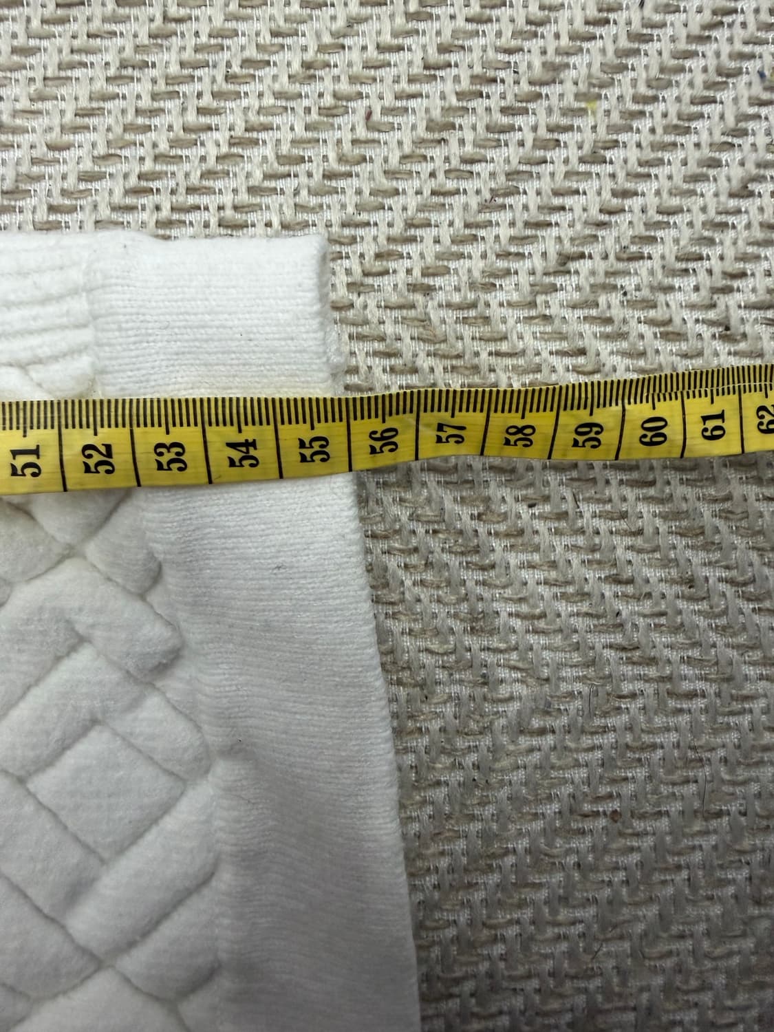 정품) PXG 여성 화이트 퀄팅 니트 탑 XS 상품이미지10