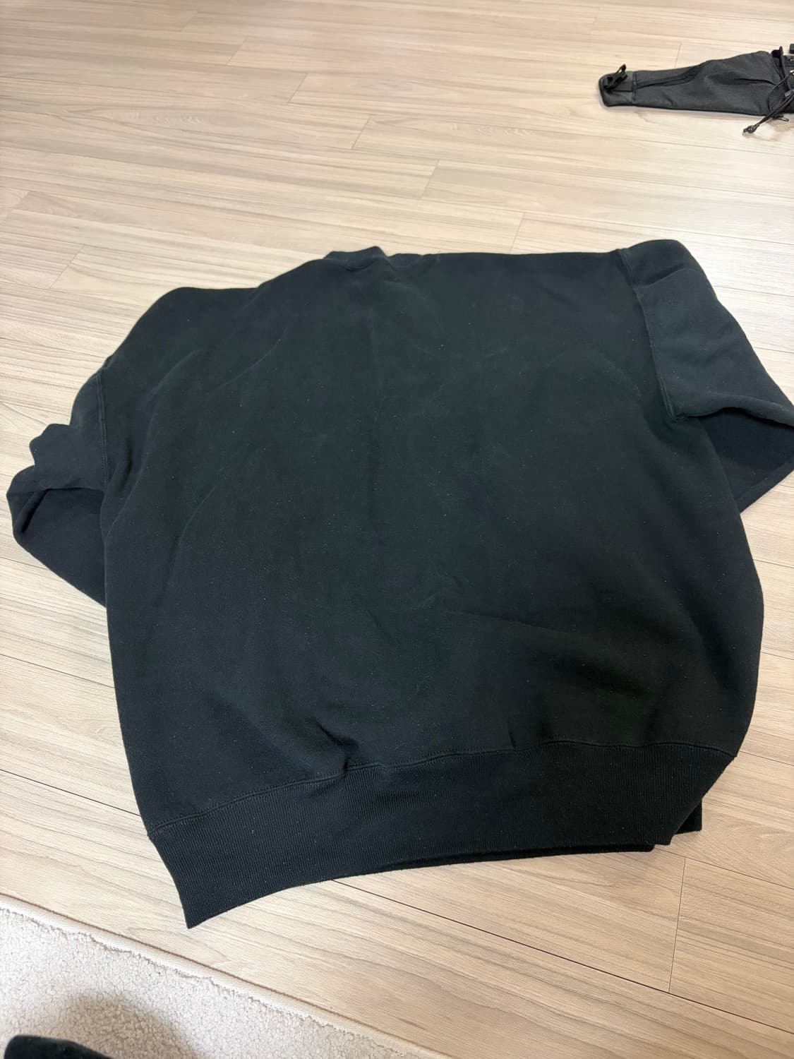 [XL] 90s 빈티지 러셀 스웻셔츠 맨투맨 블랙 russell USA 상품이미지4