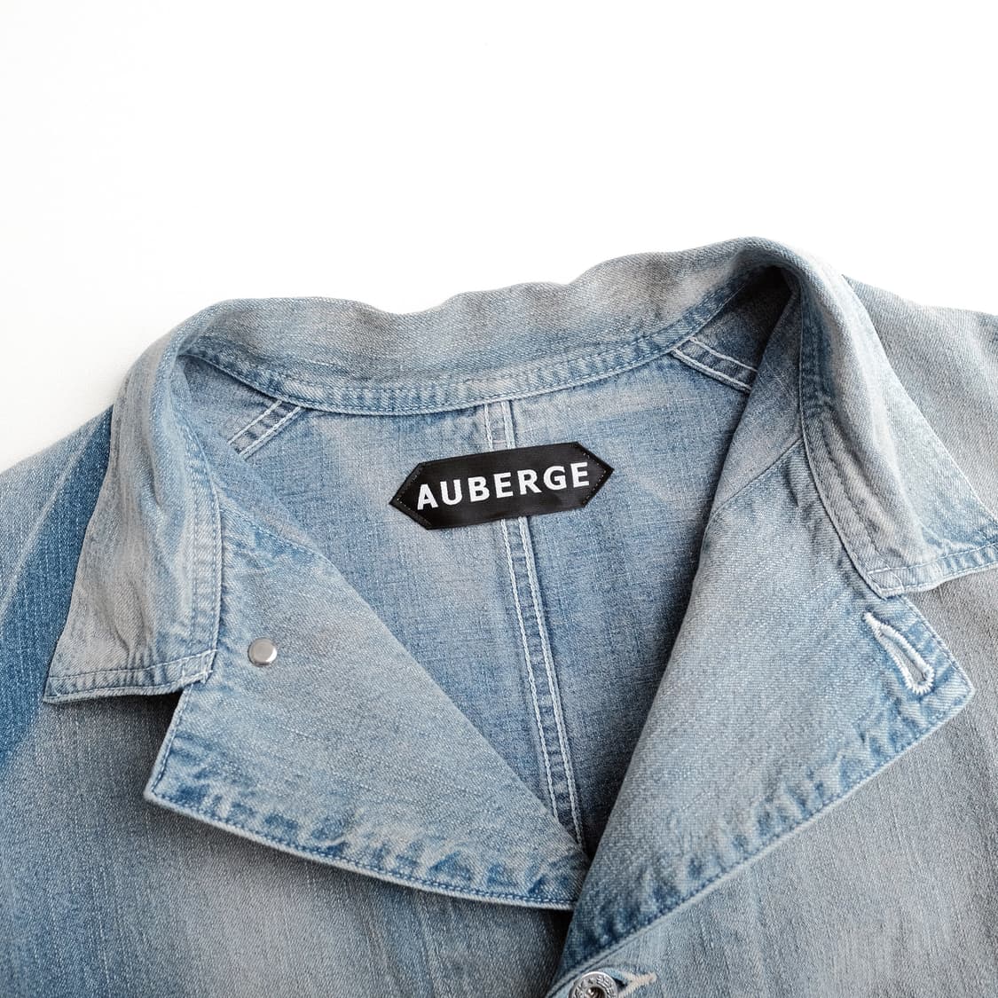 AUBERGE Dino BL 44사이즈 데님 선번 블리치 자켓 오베르주 상품이미지6
