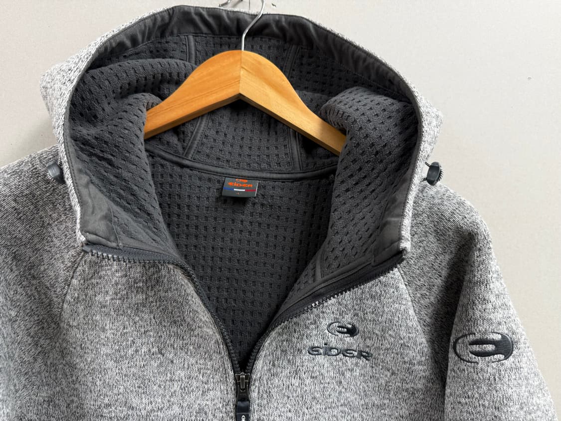 남성 L 100 / 아이더 플리스 후드 집업 그레이 상품이미지4