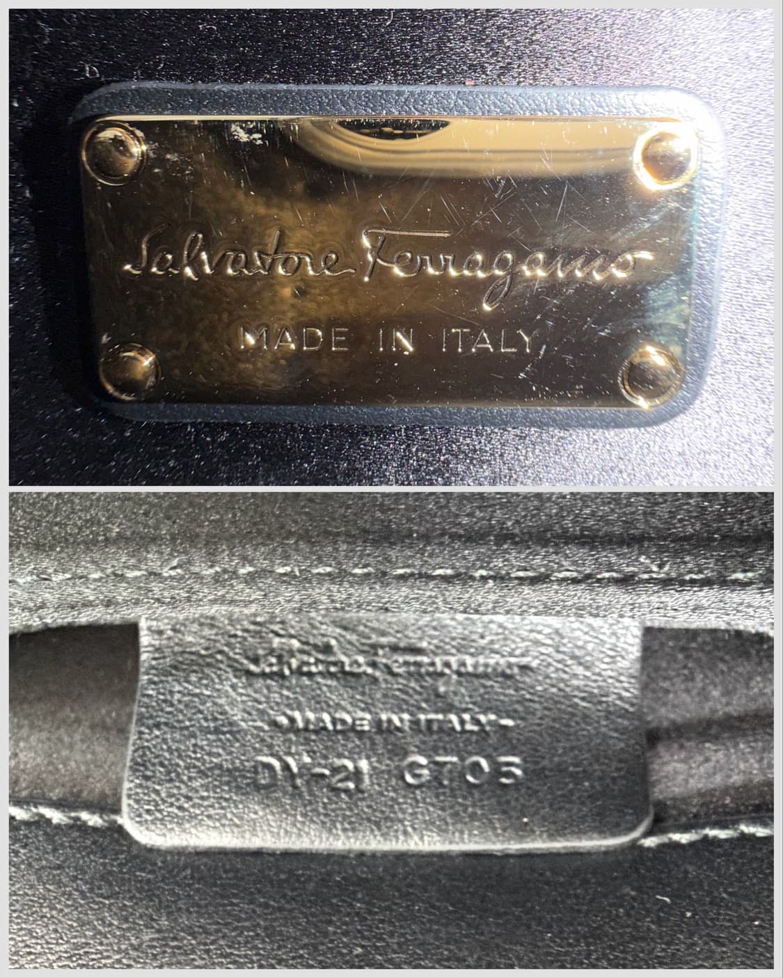 페라가모 스웨이드 시퀸 간치니 체인 크로스백 상품이미지9